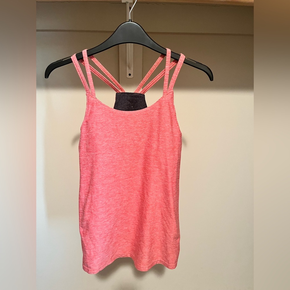 Oiselle Pink Fitted Lux Tank Top with built in bra